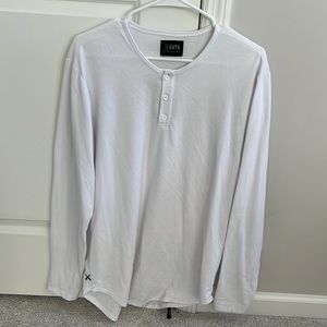 Cuts Clothing Henley: size white
